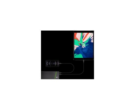 Green Cell GC PowerStream USB Male - Lightning Male Fast Charging 2m Black