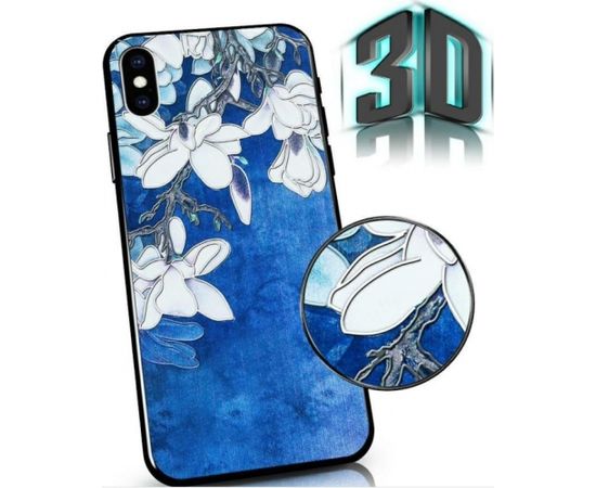 Mocco Flowers Back Case 3D чехол для Samsung Galaxy A72 Cиний