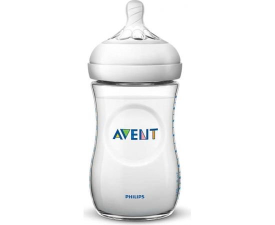 Philips Avent barošanas pudeļu silikona knupītis Natural, 2 caurumi, lēna plūsma, 1 m+ - SCF042/27 Barošanas pudelītes