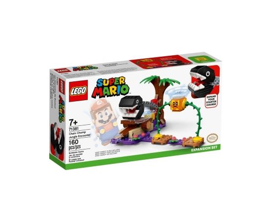 Lego Super Mario Chain Chomp džungļu sadursmes paplašinājuma maršruts, no 7+ gadiem  71381 Lego Super Mario