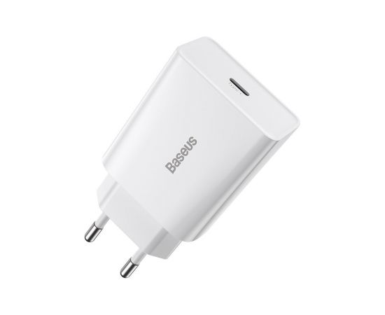 Baseus Speed Mini Quick Charger, USB-C, PD, 3A, 20W (white)