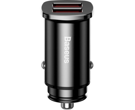 Baseus Square Car Charger 2xUSB QC3.0 5A 30W (Black)