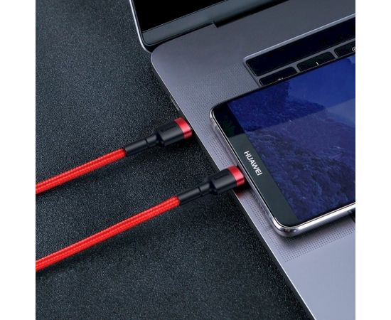 Baseus Cafule PD2.0 60W flash charging USB For Type-C cable (20V 3A) 2m Red