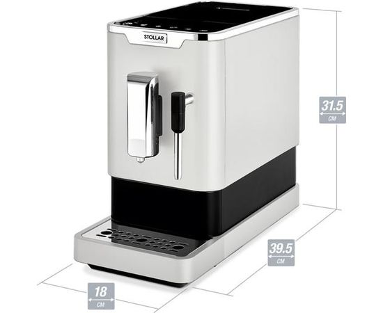 STOLLAR SEM800W the Slim Café™ Pearl espresso mašīna Balts