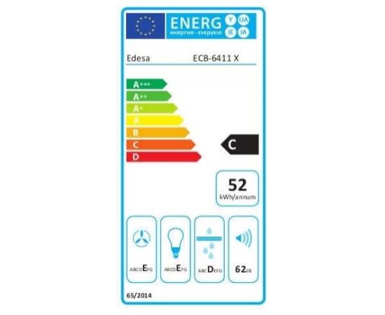 Edesa ECB-6411 X Tvaika nosūcējs 60cm