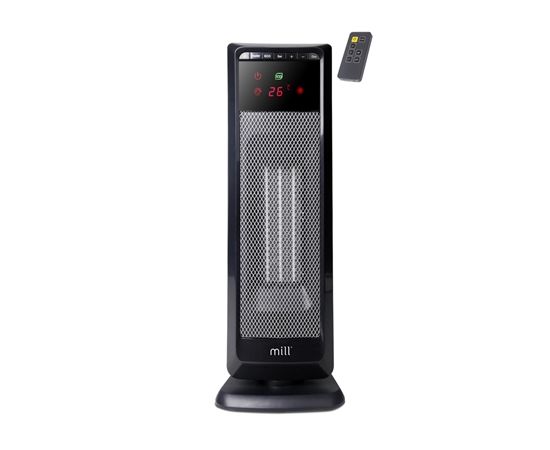 Mill HT12 PTC Heater, Number of power levels 2, 2000 W, Suitable for rooms up to 50 m², Number of fins Inapplicable, Black