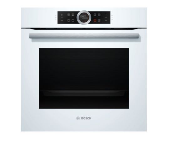 BOSCH HBG632BW1S cepeškrāsns, A+, 71L, 4D, balta, SoftClose, TFT, Serie 8