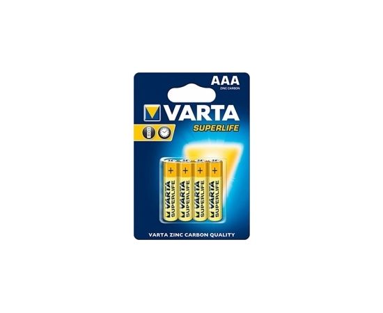 Baterijas Varta AAA SuperLife Zinc Carbon 4 Pack