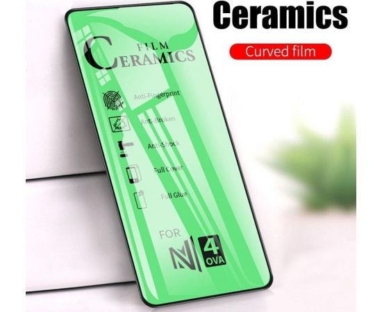 RoGer Ceramic Soft Plēvīte Pilnam Ekrānam Apple iPhone 12 Pro Max Caurspīdīga