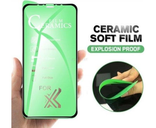 RoGer Ceramic Soft Plēvīte Pilnam Ekrānam Apple iPhone 12 Pro Max Caurspīdīga