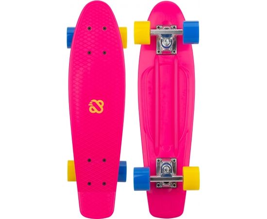 Schreuderssport Скейтборд пластиковый NIJDAM PUNKY POWER N30BA05 фиолетовый / желтый / синий