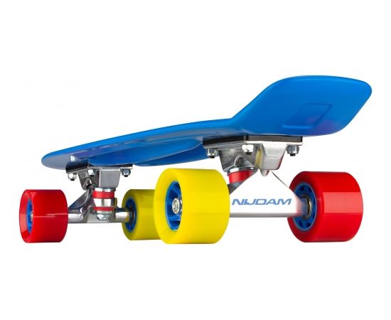 Schreuderssport Plastic skateboard NIJDAM SAILOR STROLL N30BA03 Blue/Yellow/Red