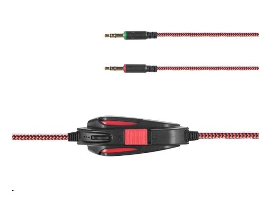 Modecom Volcano MC-831 Rage Spēļu Austiņas ar Mikrofonu / 3.5mm / 2.2m Vads / Melnas