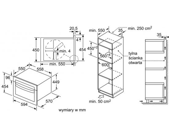 Bosch CMA585MB0 Iebūvējama mikroviļņu krāsns Mikroviļņu krāsnis, iebūvējamās