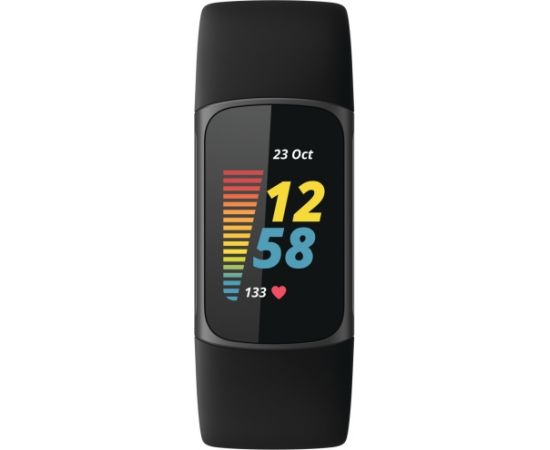 Fitbit Charge 5, black/graphite Fitnesa aproce