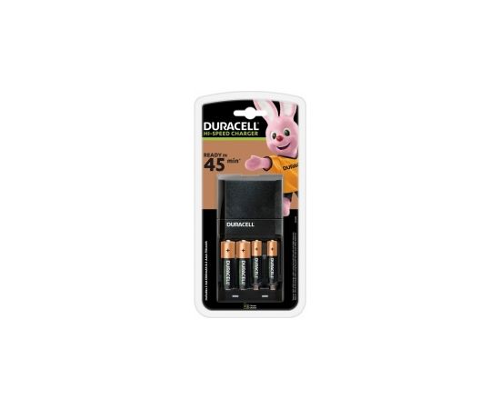 Duracell Hi-Speed Battery Charger + 2 x AA & 2 x AAA