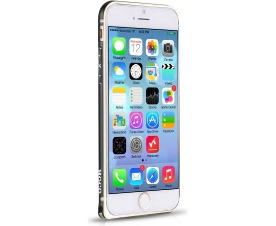 Hoco  Apple iPhone 6 / 6S Blade series Hippocampal Buckle Metal Bumper HI-T025 black