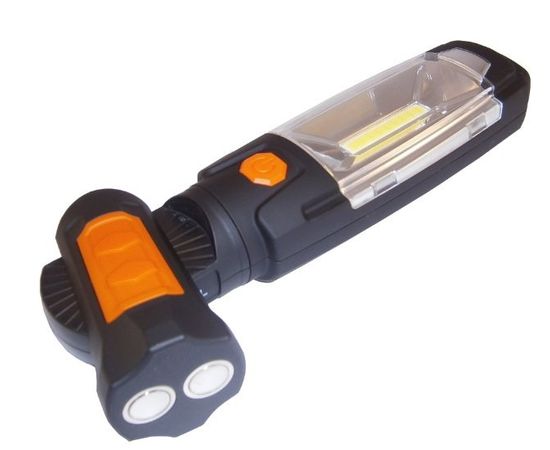 LED lukturis uzlādējams ar magnētu un āķīti 3W COB + 6LED