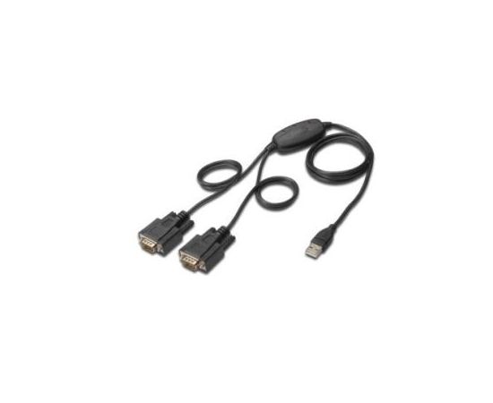 Digitus USB to serial adapter, 2xRS232 Cable USB 2.0