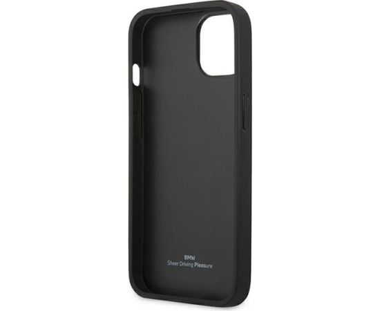 BMW BMHCP13MRSPPR Back Case Aizmugurējais Ādas Apvalks Telefonam Apple iPhone 13 Sarkans