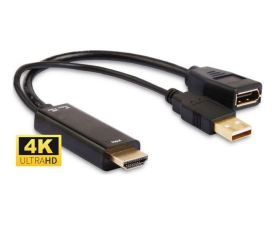 Adapter AV MicroConnect HDMI - DisplayPort + USB-A (HDMDPP1)