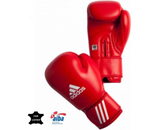 Adidas boksa cimdi ar AIBA apstiprinājumu sarkani - 10 oz