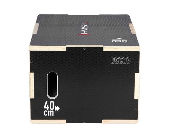 Pliometriskā kaste HMS DSC03 BLACK 50x40x30CM