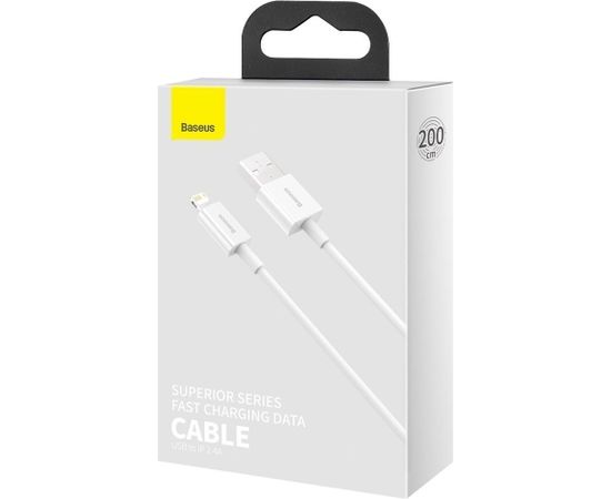 Baseus CALYS -C02 Superior vads USB - Lightning 2,4A / 2 m balts