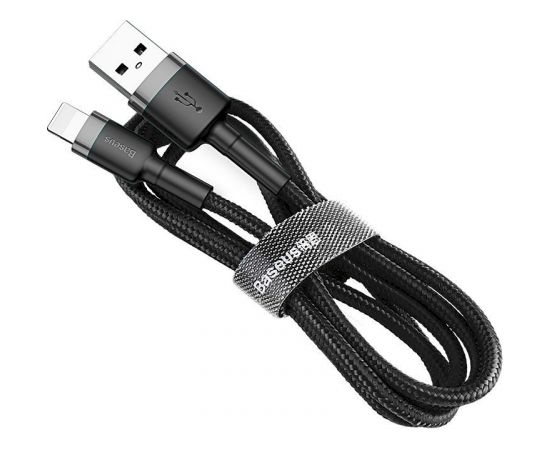 Baseus CALKLF-BG1 Cafule USB Lightning кабель 2,4A / 1м Черный