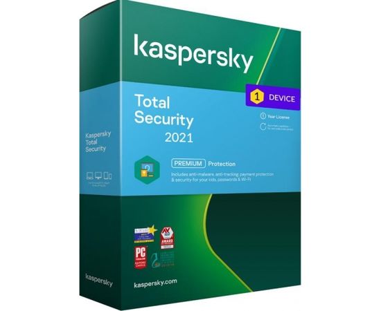 Kaspersky Total Security - 1 Devices, 1 Year - Box