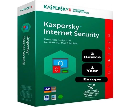 Kaspersky Internet Security - 3 Devices, 1 Year - Box