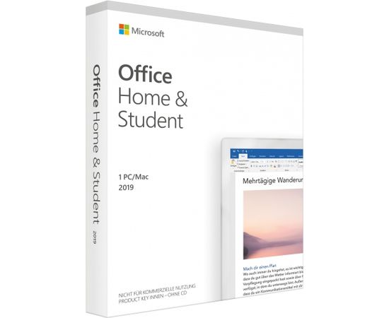 Microsoft Office Home & Student 2019 - 1 PC/MAC - DE - Box