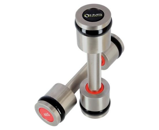 Hromētas hanteles HH04 2 x 4 KG HMS PREMIUM Гантели и наборы