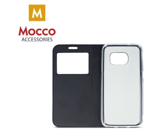 Mocco Smart Look Magnet Book Case Grāmatveida Maks Ar Lodziņu Telefonam Huawei Y7 / Y7 Prime (2018) Melns