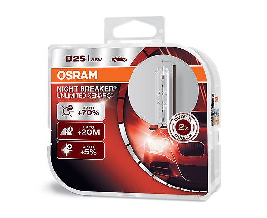 OSRAM Xenarc Night Breaker Unlimited D2S Xenon HID Car Bulbs