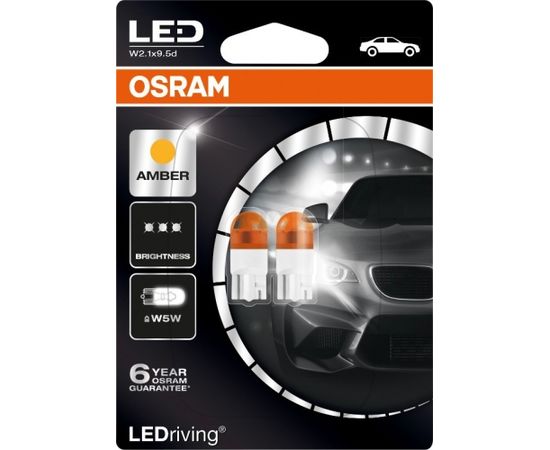 Osram spuldžu komplekts W5W LED Yellow BLI 2 gab.