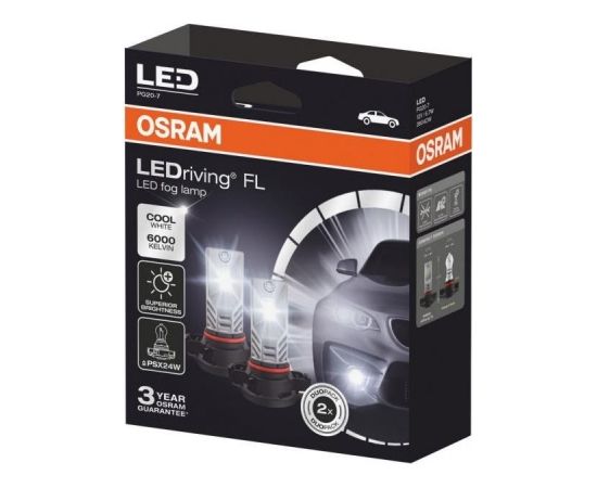 OSRAM LED SPULDŽU KOMPLEKTS LEDriving® FL PSX24W (2 gab)