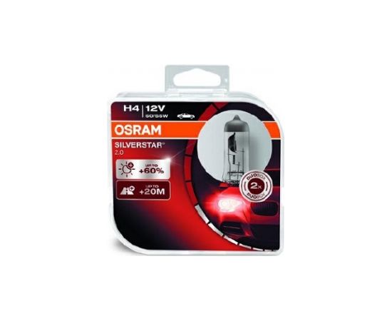 Osram H4 Silverstar spuldžu komplekts 2 gab.