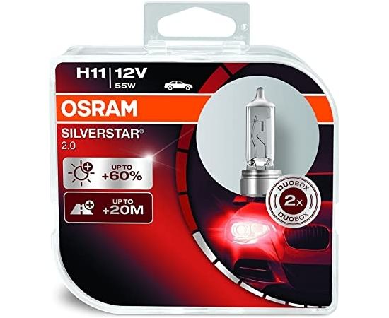 OSRAM H11 Spuldžu komplekts Silverstar BOX 2 gab.