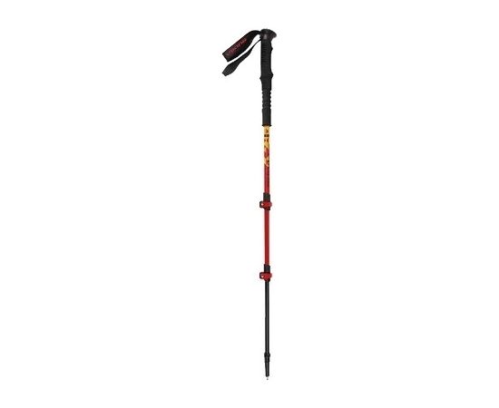 Trekking poles Viking Lhotse 610-20-7980-34-UNI, 65-135 cm, Red-Black-Yellow
