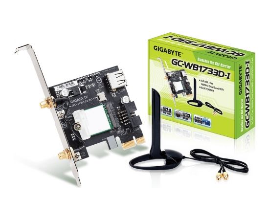 GIGABYTE GC-WB1733D-I WLAN & Bluetooth 5.0 (PCIe x1)