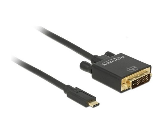 KAB USB-C > DVI 24+1 (ST-ST) 2m 4K 30Hz DeLOCK Black