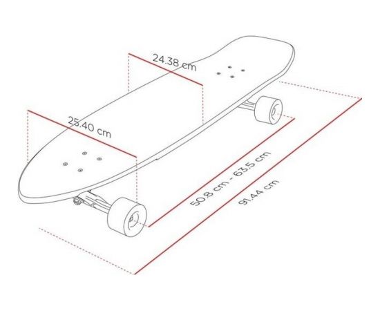 Inny Street surfing Freeride Longborda dēlis 984