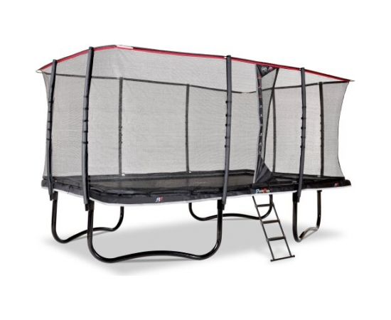 EXIT PeakPro batuts 244x427cm ar aizsargtīklu - melna Батуты и аксессуары