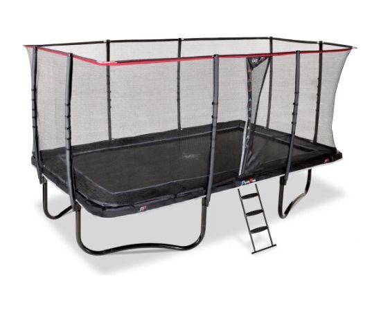 EXIT PeakPro batuts 244x427cm ar aizsargtīklu - melna Батуты и аксессуары
