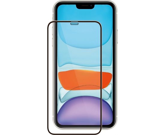 Fusion 5D glass aizsargstikls pilnam ekrānam Apple iPhone 13 Pro Max melns