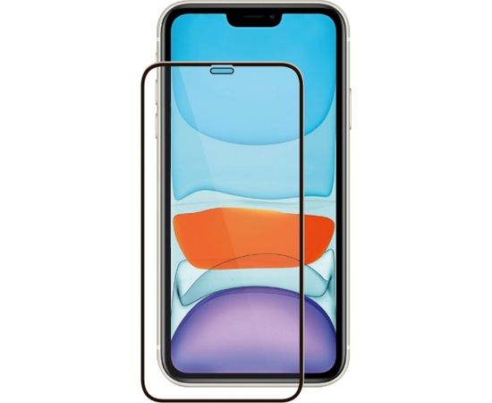 Fusion 5D glass aizsargstikls pilnam ekrānam Apple iPhone 13 Mini melns