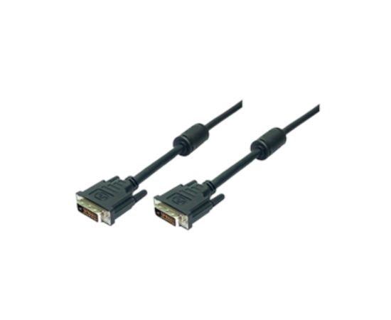 Logilink DVI-D (24+1) - DVI-D (24+1), dual link, 2 ", black, connection cable