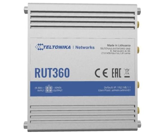 TELTONIKA IOT ROUTER RUT360 LTE CAT6