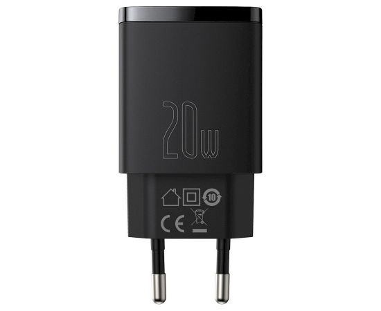 Зарядное устройство Baseus CCXJ-B01 USB - C / 20W / 3A / PD черное